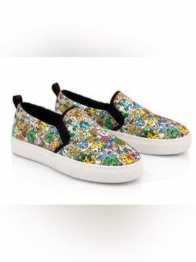Tokidoki Skechers Colorful Cartoon Slip-On Sneakers - Multicolor size 10